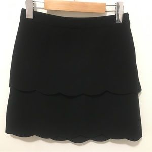 Club Monaco Scalloped miniskirt sz 0